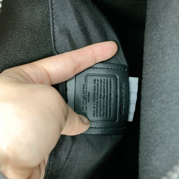 Coach CP050 Dylan Tote Bag In Colorblock Signature Canvas IN Charcoal - Picture 7 of 10